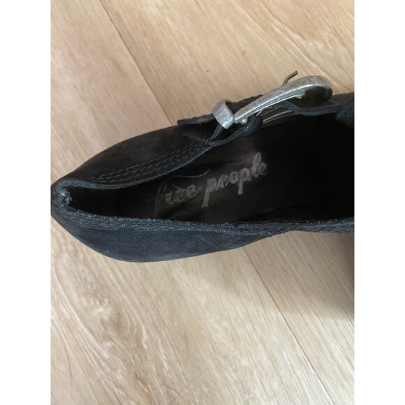 Free People cutout booties women’s size 40 black suede leather boho western - Picture 5 of 5